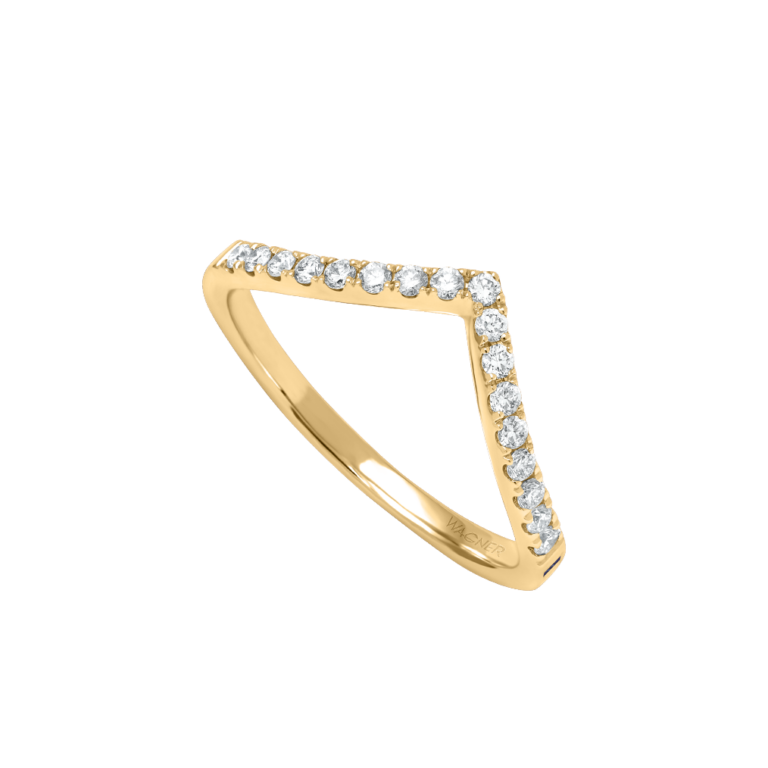 Rivière Brillant Ring aus 18 Kt Gelbgold mit Diamanten