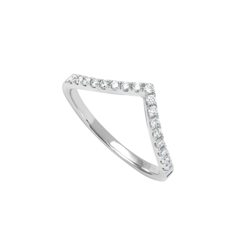 Rivière Brillant Ring aus 18 Kt Weißgold mit Diamanten