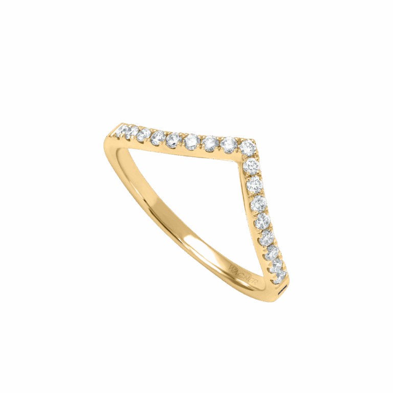Rivière Brillant Ring aus 18 Kt Gelbgold mit Diamanten