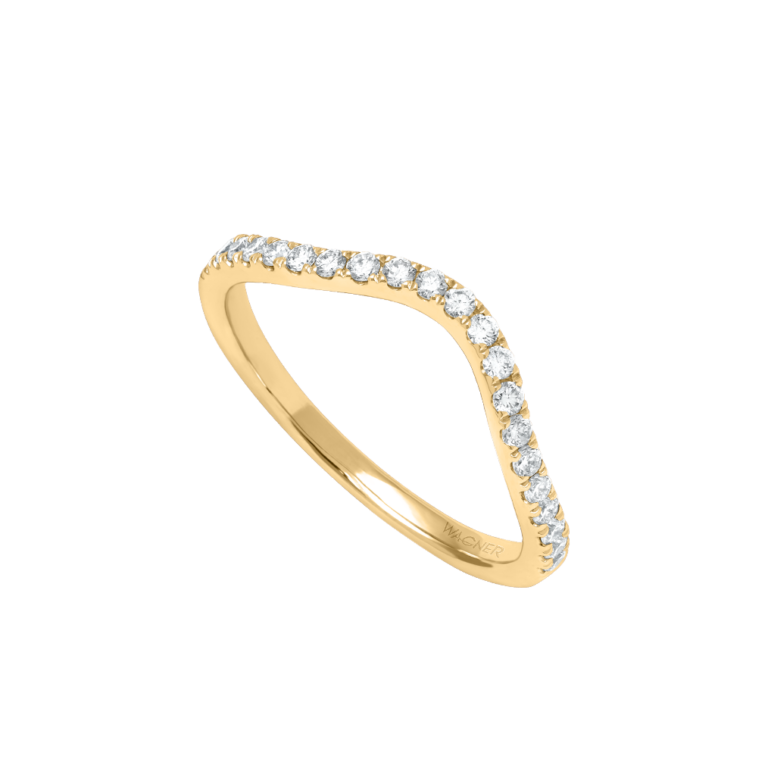 Rivière Brillant Ring aus 18 Kt Gelbgold mit Diamanten