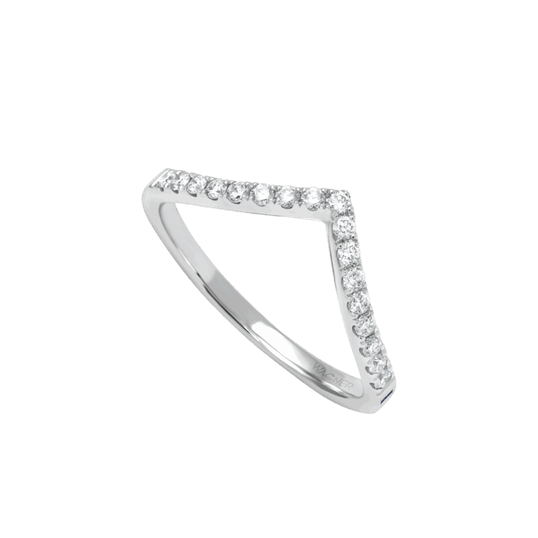 Rivière Brillant Ring aus 18 Kt Weißgold mit Diamanten