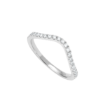 Rivière Brillant Ring aus 18 Kt Weißgold mit Diamanten