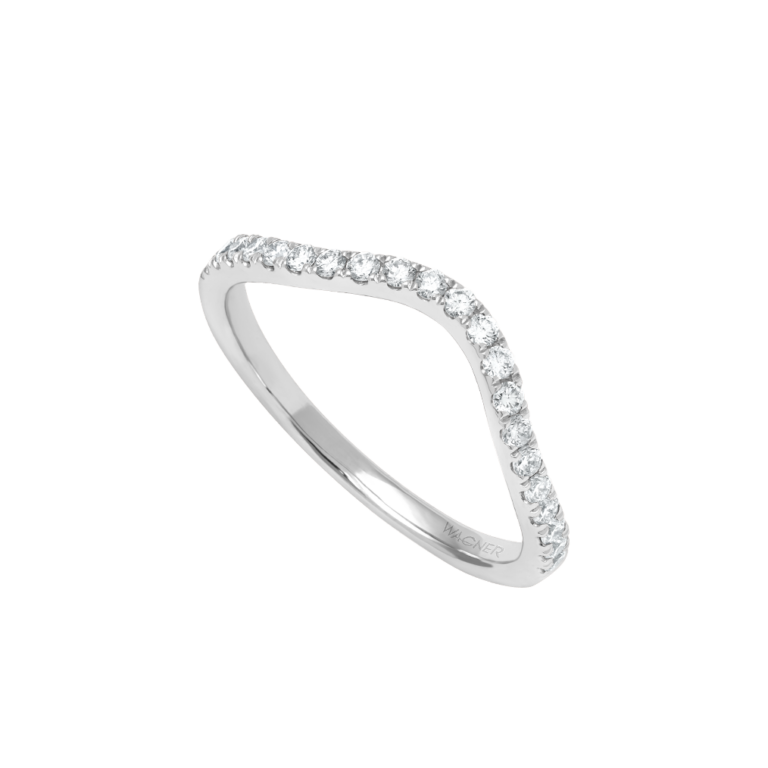 Rivière Brillant Ring aus 18 Kt Weißgold mit Diamanten