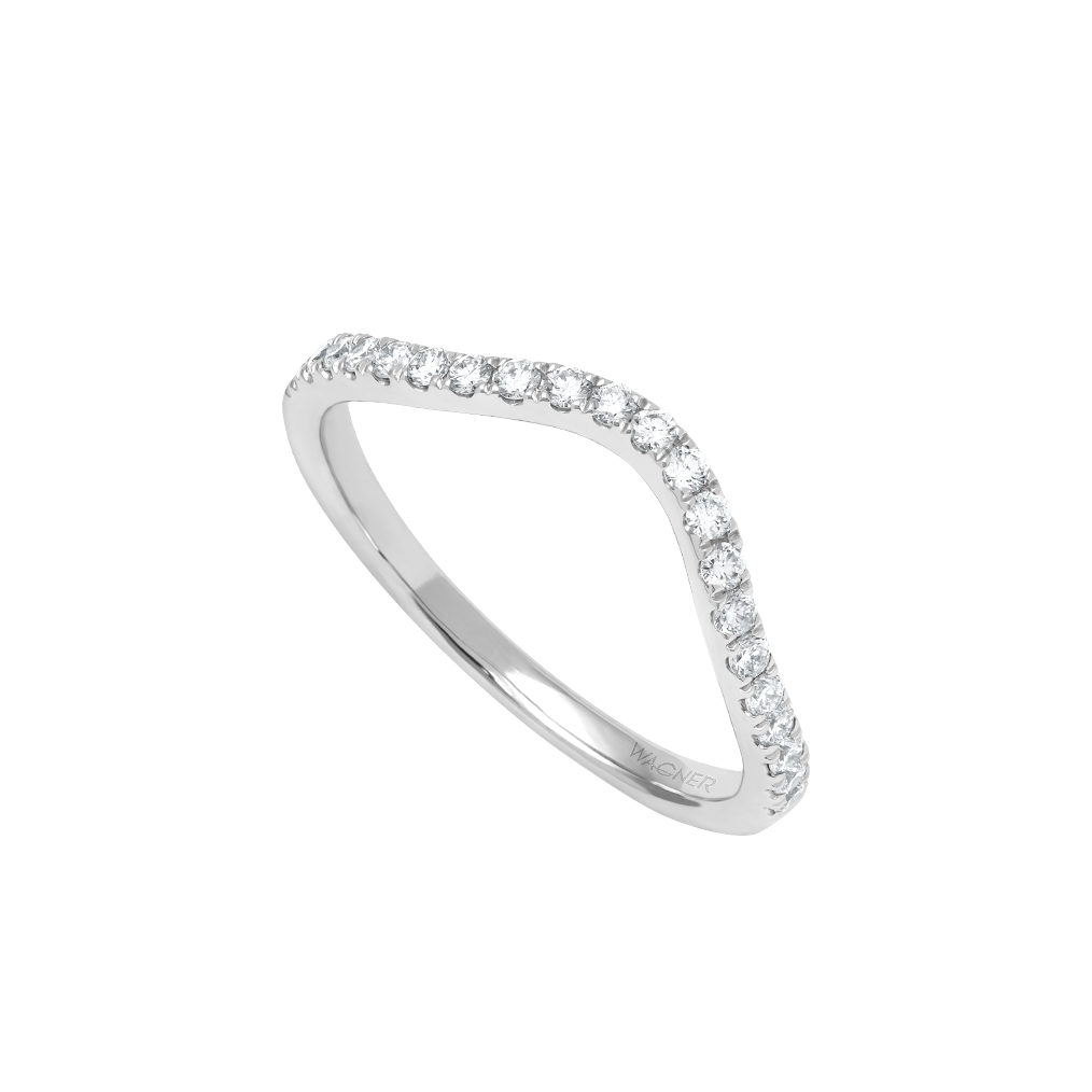 Rivière Brillant Ring aus 18 Kt Weißgold mit Diamanten