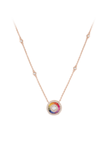 Wagner, Rivière Rainbow Collier aus 18 Kt Roségold mit Diamanten und Saphir, Referenz RI826.C.RX, Produktaufnahme