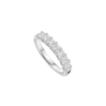 Rivière Single Row Ring aus 18 Kt Weißgold mit Diamanten