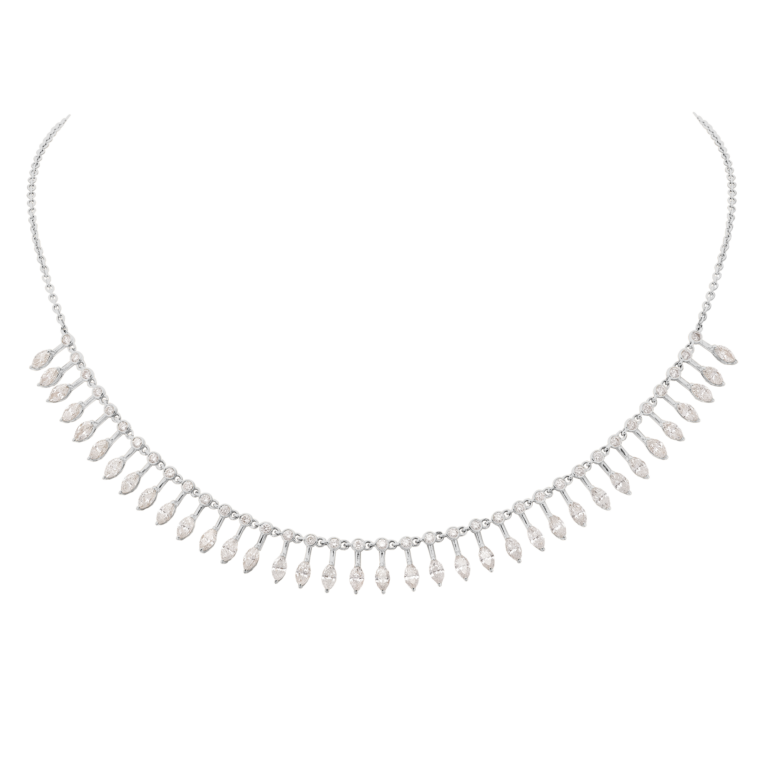 Signature Collier aus 18 Kt Gelbgold mit Diamanten