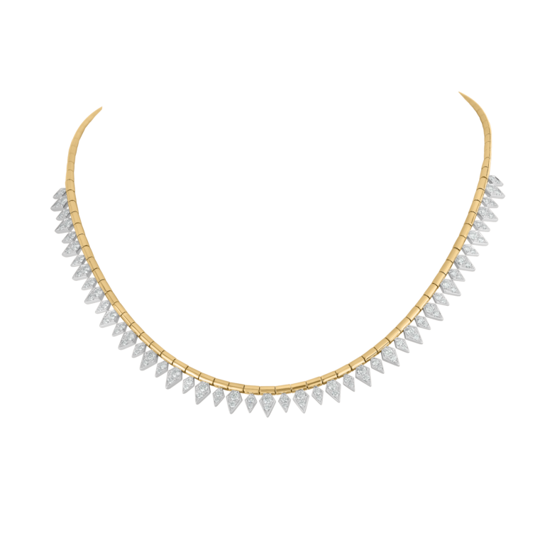 Signature Collier aus 18 Kt Gelbgold mit Diamanten