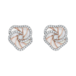Seaside Ohrschmuck aus 18 Kt Roségold mit Diamanten und Perlmutt