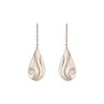 Seaside Ohrschmuck aus 18 Kt Roségold mit Diamanten und Perlmutt