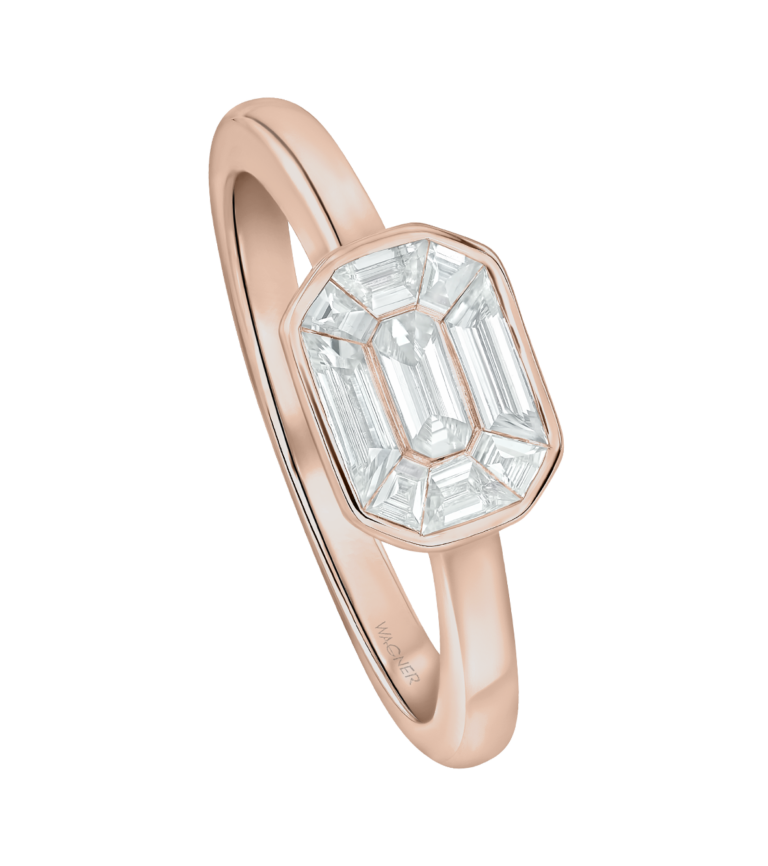 Secrets Special Ring aus 18 Kt Roségold mit Diamanten