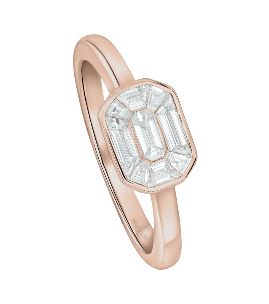 Wagner, Secrets Special Ring aus 18 Kt Roségold mit Diamanten, Referenz SE878.R.RX, Produktaufnahme
