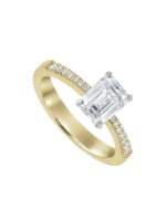 Wagner, No 14 Solitaire aus Gold 750 GW mit Diamanten, Referenz SO346.R.GW, Produktaufnahme