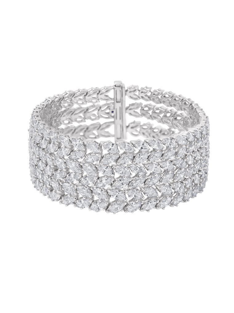 WAGNER_Masterpiece_bracelet_18 kt white gold, 25.71 ct diamonds_price on request