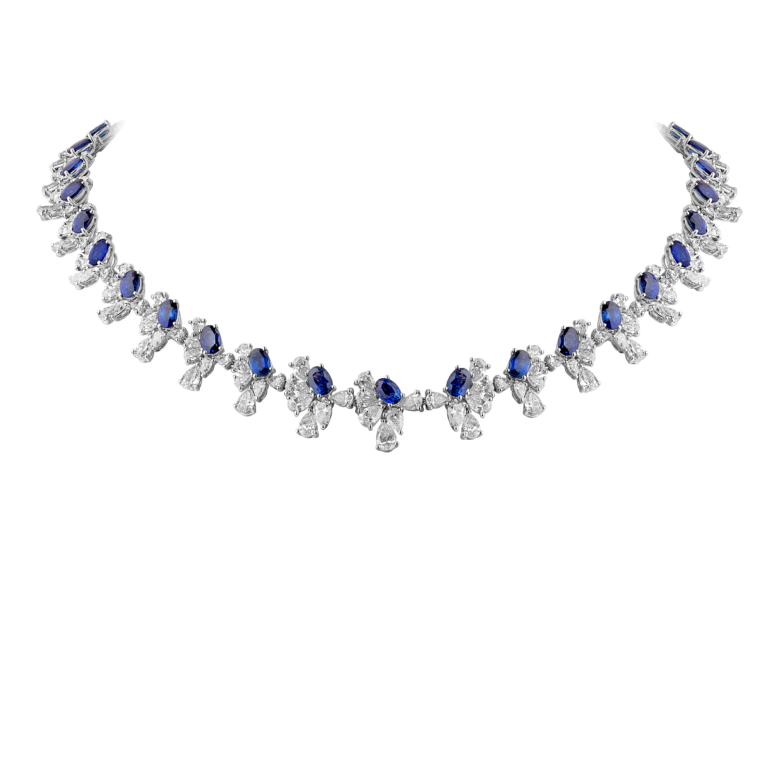 WAGNER_Masterpiece_necklace_18 kt white gold, 17.78 ct diamonds, sapphire_price on request