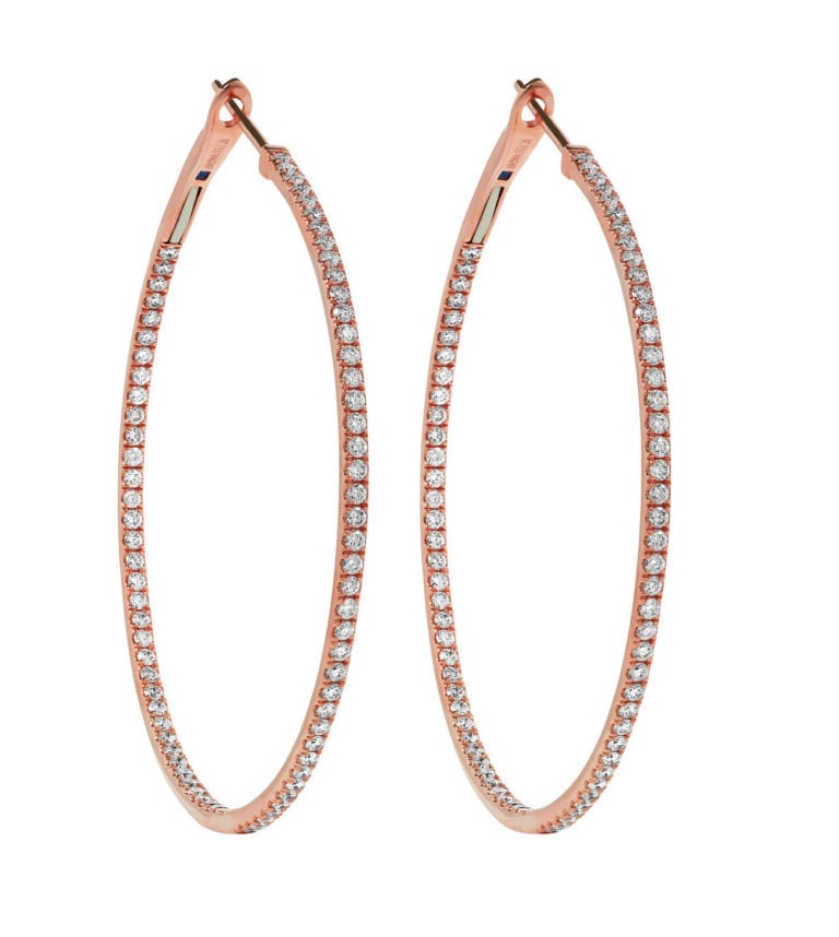 WAGNER_Rivière Collection_earrings_18 kt rose gold, 0.72 ct diamonds_EUR 3850