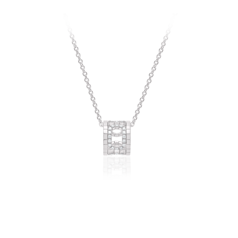 WAGNER_Rivière-Flow Collection_Pendant with chain_18 kt white gold, 0.37 ct diamonds_EUR 4550