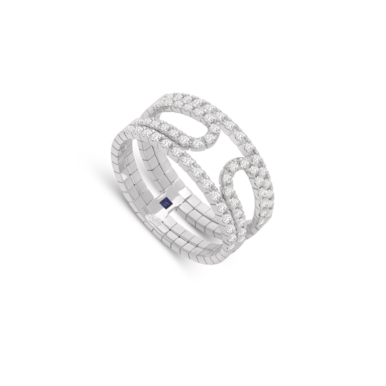 WAGNER_Rivière-Flow Collection_ring_18 kt white gold, 0.56 ct diamonds_from EUR 4560