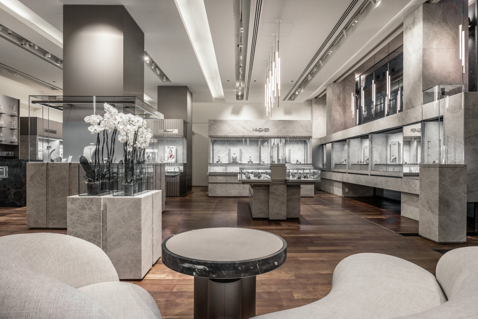 Interior of the WAGNER flagship store with consultation area