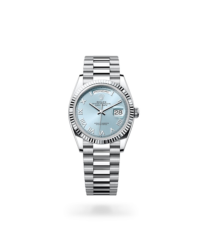 Rolex Day‑Date 36 Oyster, 36 mm, Platin - M128236-0008 at Juwelier Wagner